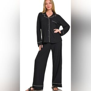 Women's Black Pajama Set